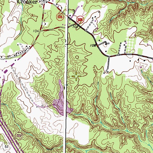 Topographic Map of Tradition Golf Club at Kiskiack, VA