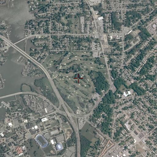 Aerial/Satellite Image of Woodlands Golf Course, VA