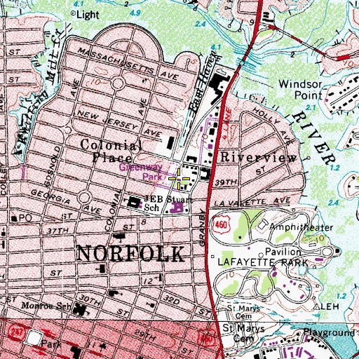 Topographic Map of Christadelphian Chapel, VA