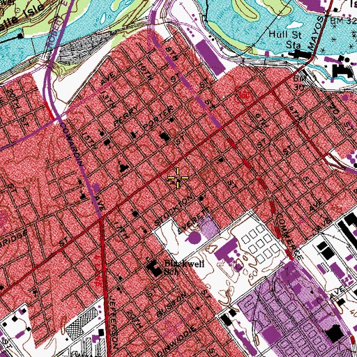 Topographic Map of Church of God of Prophecy, VA