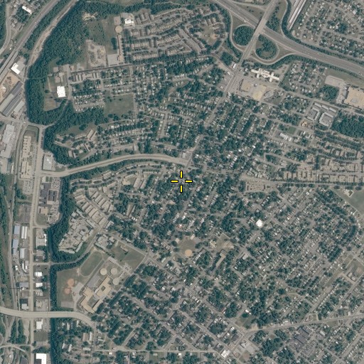 Aerial/Satellite Image of Church of God of Prophecy, VA