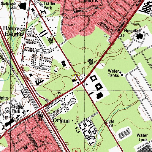 Topographic Map of City Life Church, VA
