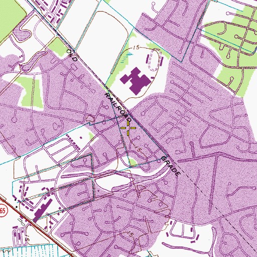 Topographic Map of City of Refuge Christian Church, VA