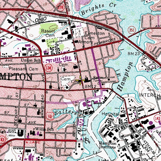 Topographic Map of Disciples of Jesus Christ Church, VA