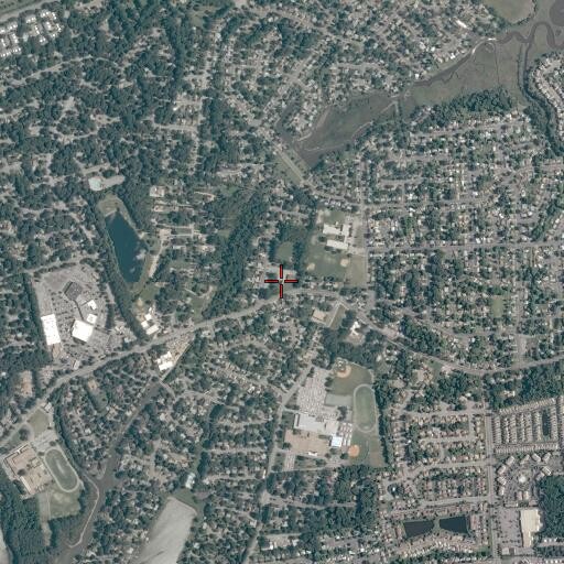 Aerial/Satellite Image of Fox Hill Road Baptist Church, VA