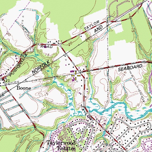Topographic Map of Good News Baptist Church, VA