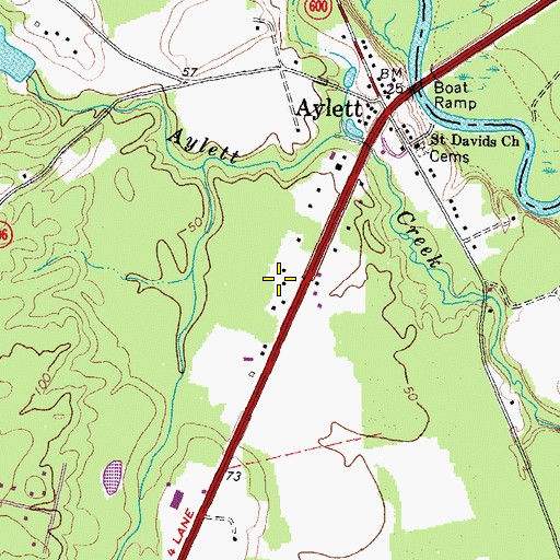 Topographic Map of Hope Alive Family Church, VA