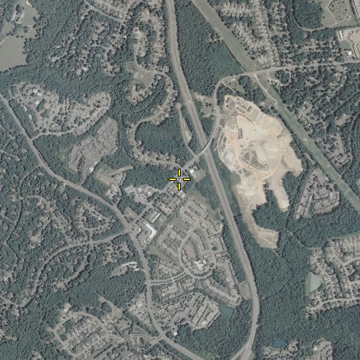 Aerial/Satellite Image of Jamestown Christian Fellowship Church, VA