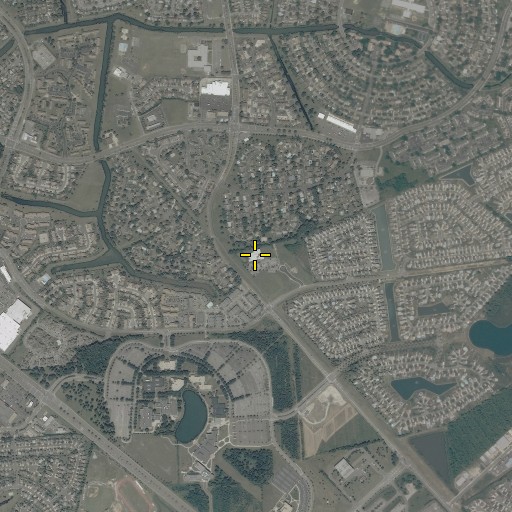 Aerial/Satellite Image of Virginia Beach County Public Library South Rosemont Youth Library, VA