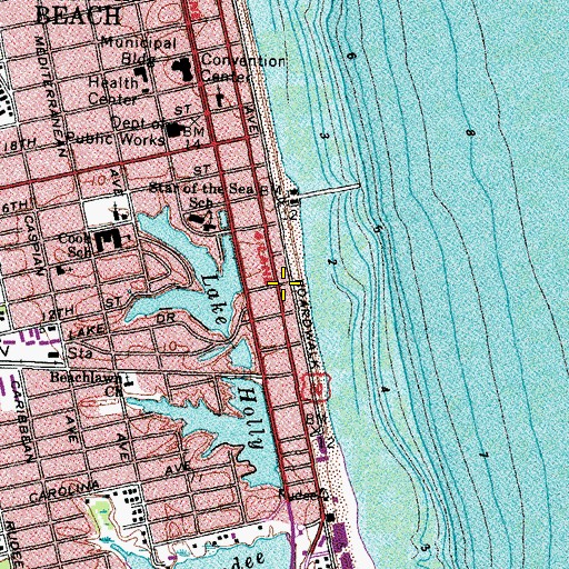 Topographic Map of Atlantic Wildfowl Heritage Museum, VA
