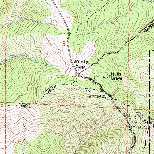Topographic Map of Chipmunk Spring, CA