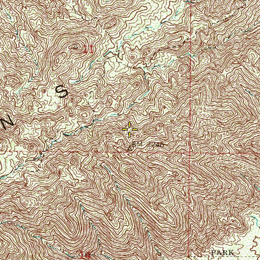 Topographic Map of Wonder Rift, AZ
