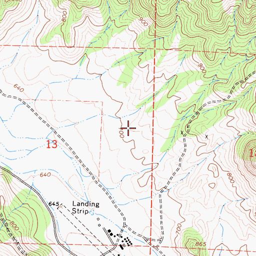 Topographic Map of Wonder Valley, CA