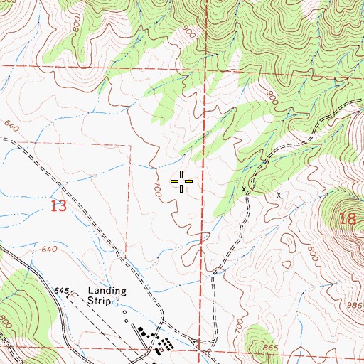 Topographic Map of Wonder Valley, CA