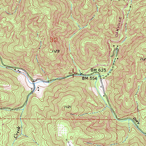 Topographic Map of Campbell Canyon, CA