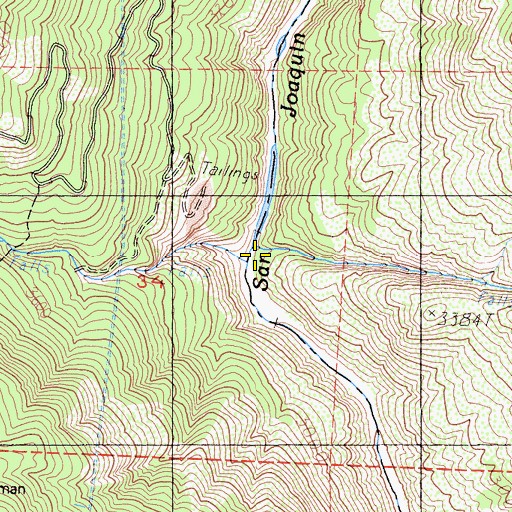 Topographic Map of Aspen Creek, CA
