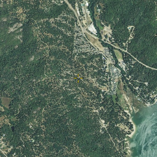 Aerial/Satellite Image of Crane Valley Campground, CA