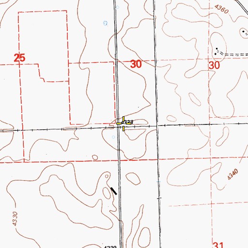 Topographic Map of Fletcher (historical), CA