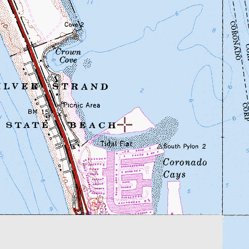 Topographic Map of Crown Island, CA