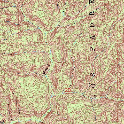 Topographic Map of Willow Peak, CA