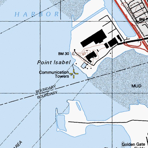 Topographic Map of KNEW, CA