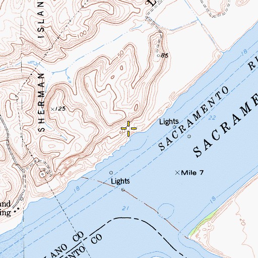 Topographic Map of Toland Landing, CA