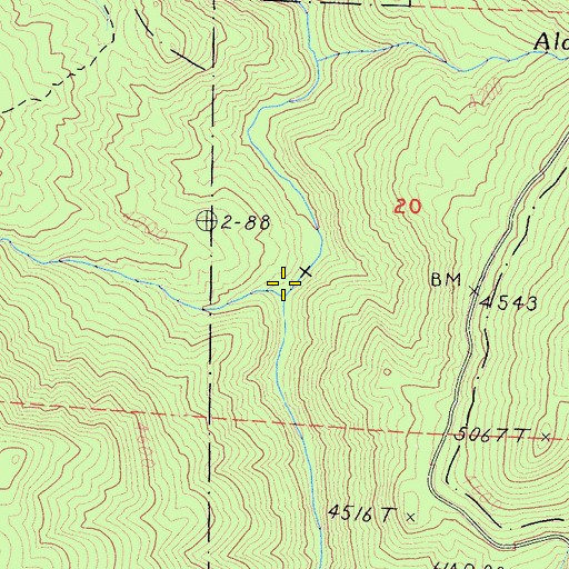 Topographic Map of Iron Creek, CA