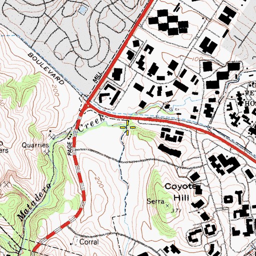 Topographic Map of Deer Creek, CA