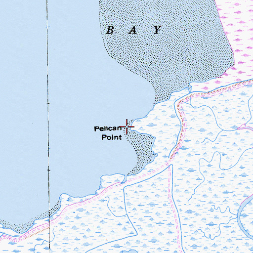 Topographic Map of Pelican Point, CA