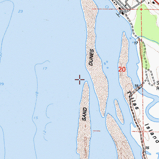Topographic Map of Smith River, CA