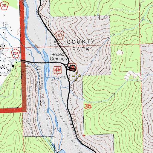 Topographic Map of Taylorsville Rancheria, CA