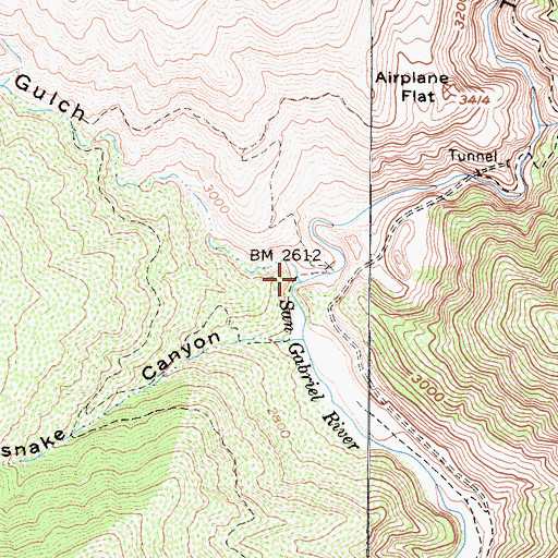 Topographic Map of Devil Gulch, CA