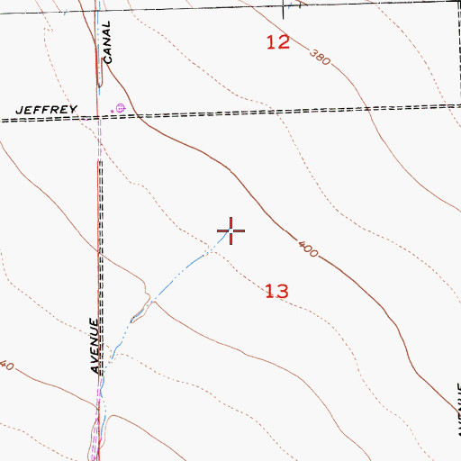 Topographic Map of Domengine Creek, CA
