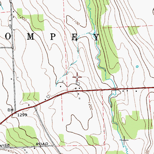 Topographic Map of Tre-G Farms, NY