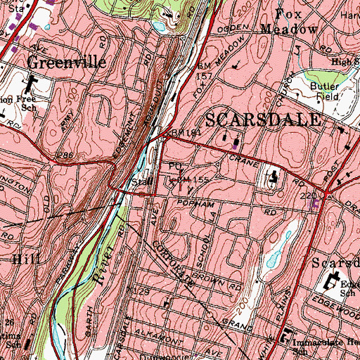 Topographic Map of Boniface Circle, NY