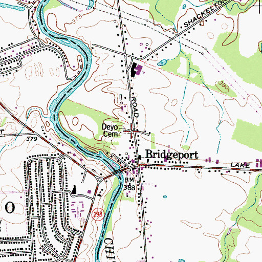 Topographic Map of Deyo Cemetery, NY