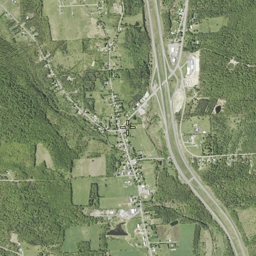 Aerial/Satellite Image of Baptist Church Cemetery, NY