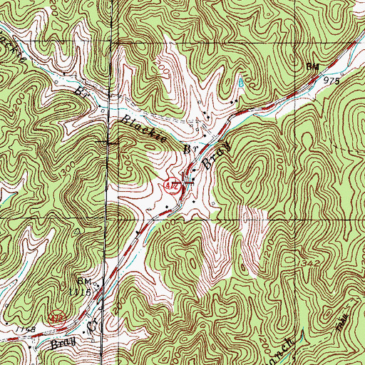 Topographic Map of Murry (historical), KY