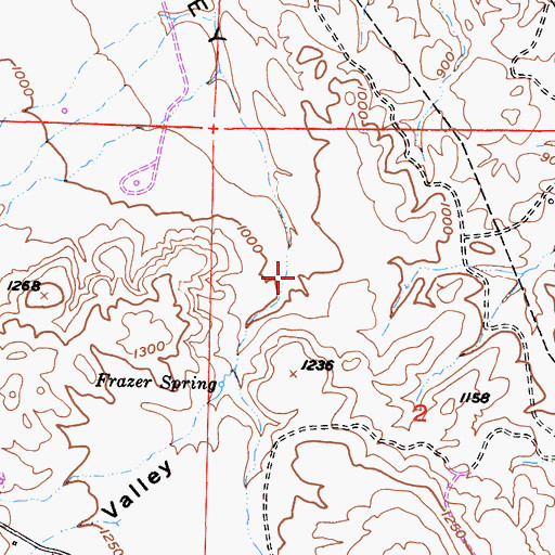 Topographic Map of Temblor Valley, CA