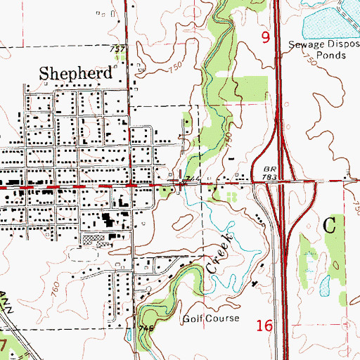 Topographic Map of Little Salt River Park, MI