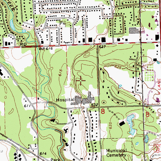 Topographic Map of Mid Michigan Physicians Group, MI
