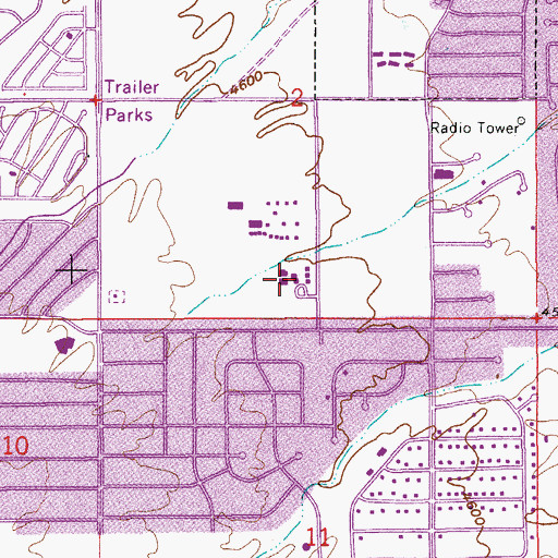 Topographic Map of Town and Country Elementary School, AZ