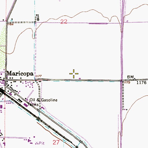 Topographic Map of Butterfield Elementary School, AZ