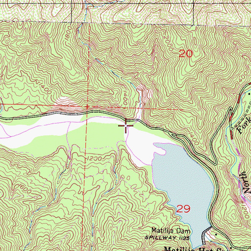 Topographic Map of Rattlesnake Canyon, CA