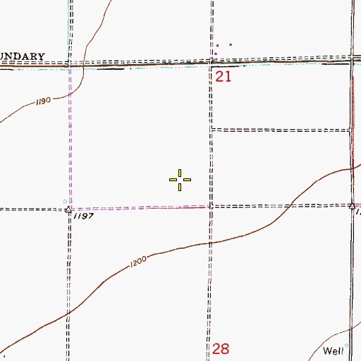 Topographic Map of Santa Cruz Elementary School, AZ