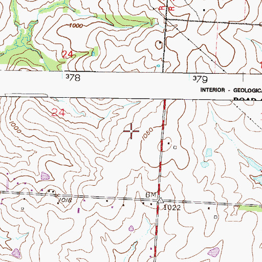 Topographic Map of Summit Ridge Academy, MO