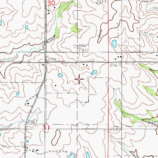 Topographic Map of Pleasant View Elementary School, MO
