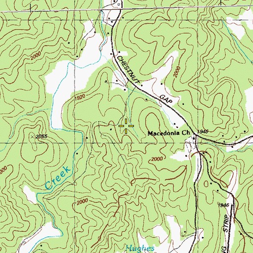 Topographic Map of Prince Mountain Academy, GA