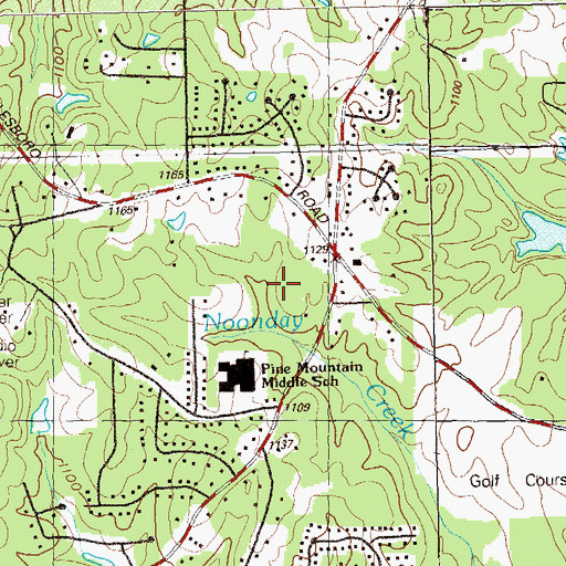 Topographic Map of Hayes Elementary School, GA