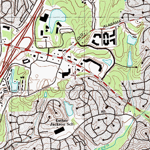 Topographic Map of Brimarsh Academy, GA